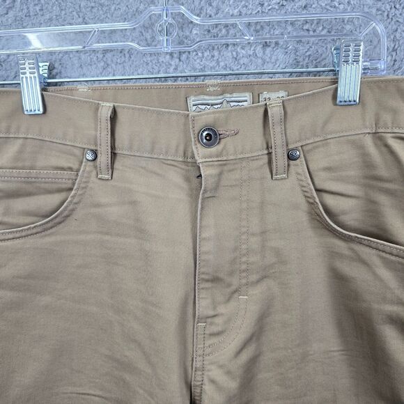 Patagonia Iron Clad Men's Khaki Jeans Organic Cotton Straight Leg Size 32 x 26 - Picture 4 of 12